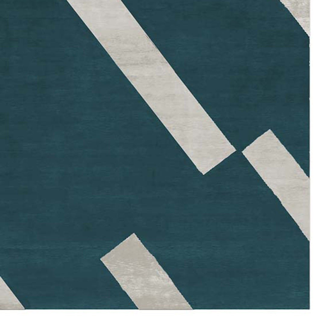 Inverso Esterzili II150 by Second Studio, showing closeup view of inverso esterzili ii150 by second studio in emerald green & light taupe.