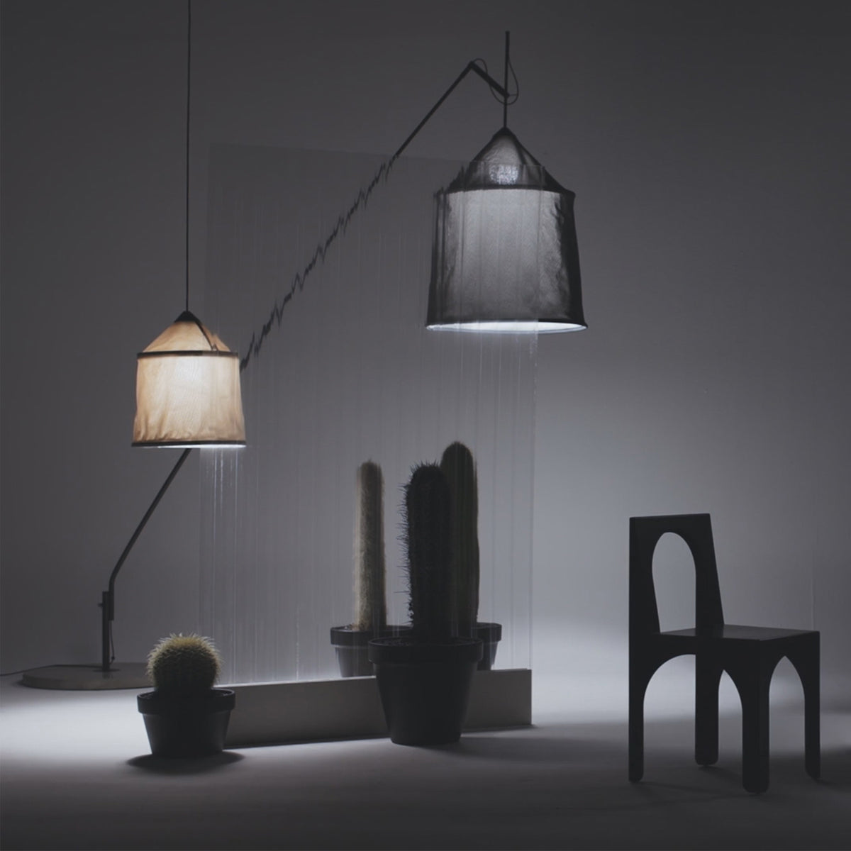 Jaima Pendant Light by Marset, showing jaima pendant light in live shot.
