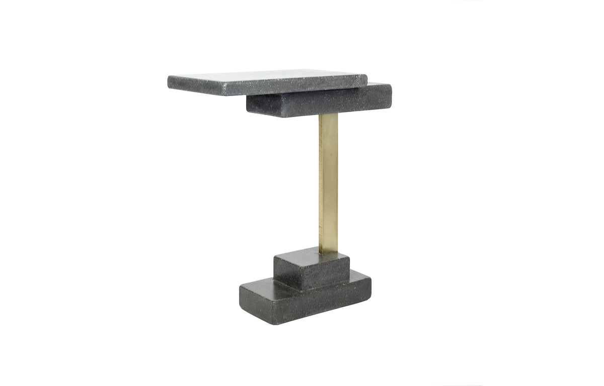 James De Wulf Deco Side Tableby De Wulf - Black Concrete.