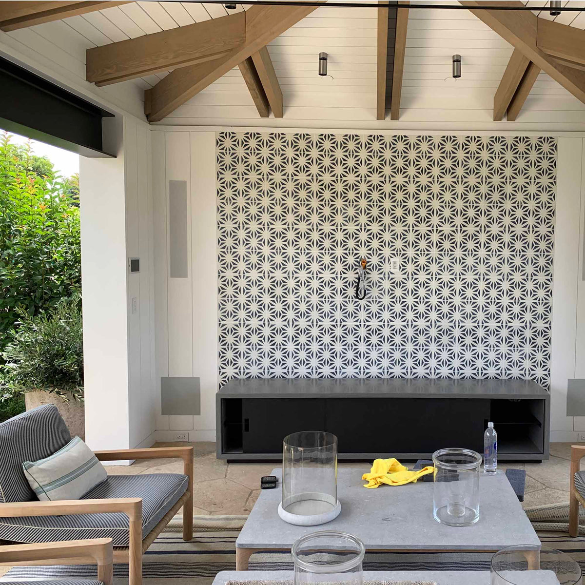 James De Wulf Game Console Table by De Wulf, showing game console table in live shot.