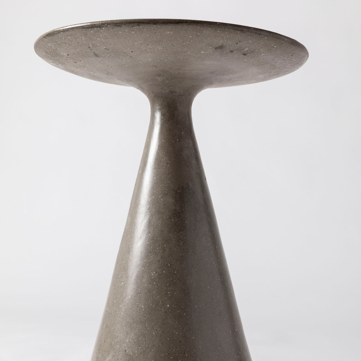 James De Wulf Round Side Table by De Wulf, showing down view of round side table.