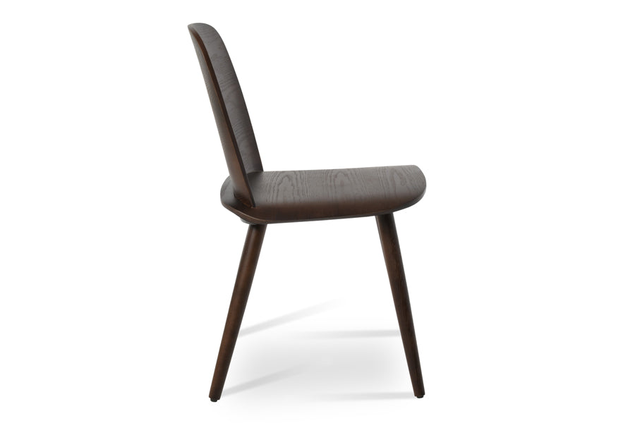 Janelle Dining Chair by SohoConcept, showing side view of dining chair.