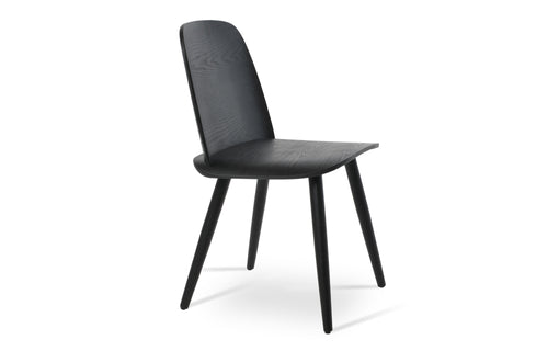 Janelle Dining Chair by SohoConcept - Black Ash Wood.