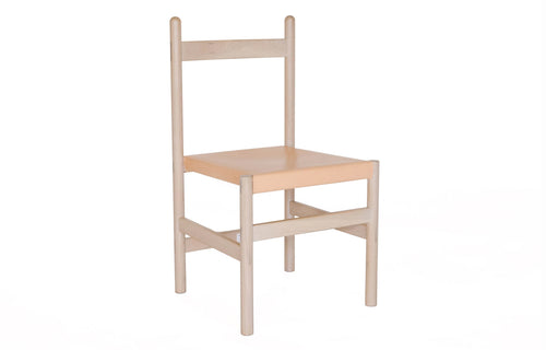 Juniper Chair by Sun at Six - Nude Wood + Natural Leather.