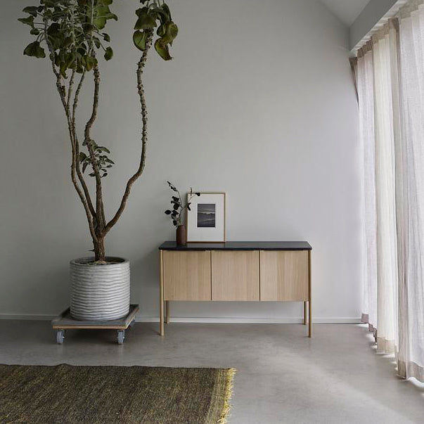 Jut Cabinet by Skagerak, showing jut cabinet in live shot.