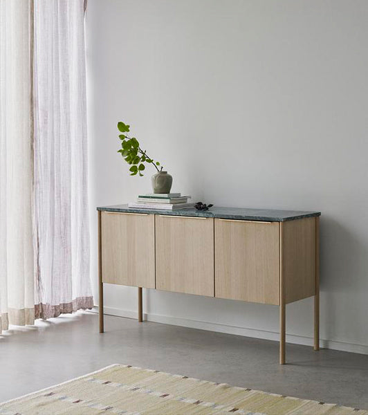 Jut Cabinet by Skagerak, showing jut cabinet in live shot.
