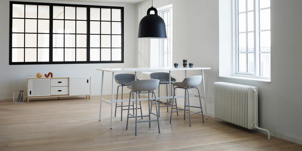 Kabino Sideboard by Normann Copenhagen, showing kabino sideboard in live shot.
