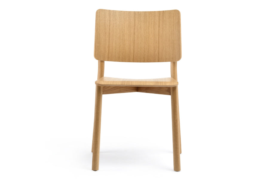 Mia Chair by Kollektiff, showing front view of mia chair.
