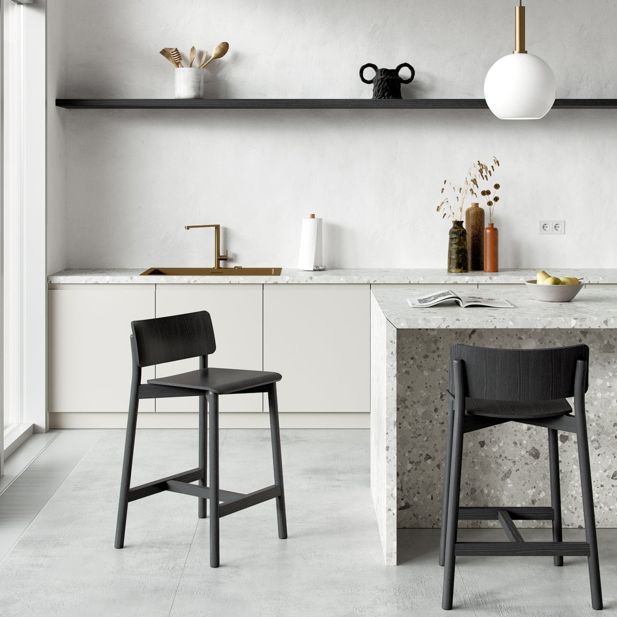 Mia Stool by Kollektiff, showing mia stool in live shot.