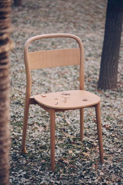 Yue Chair by Kollektiff, showing yue chair in live shot.