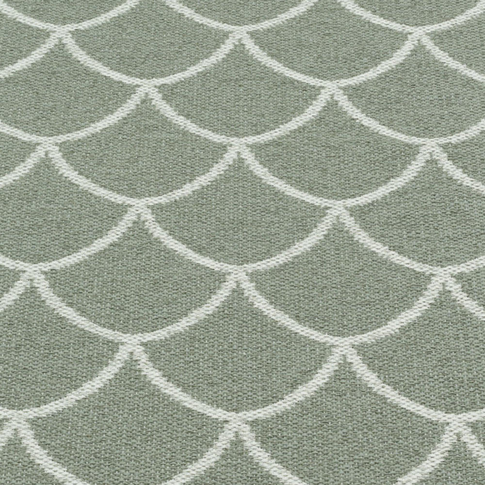 Kotte Army & Sage Runner Rug by Pappelina, showing detail view of kotte army & sage runner rug.