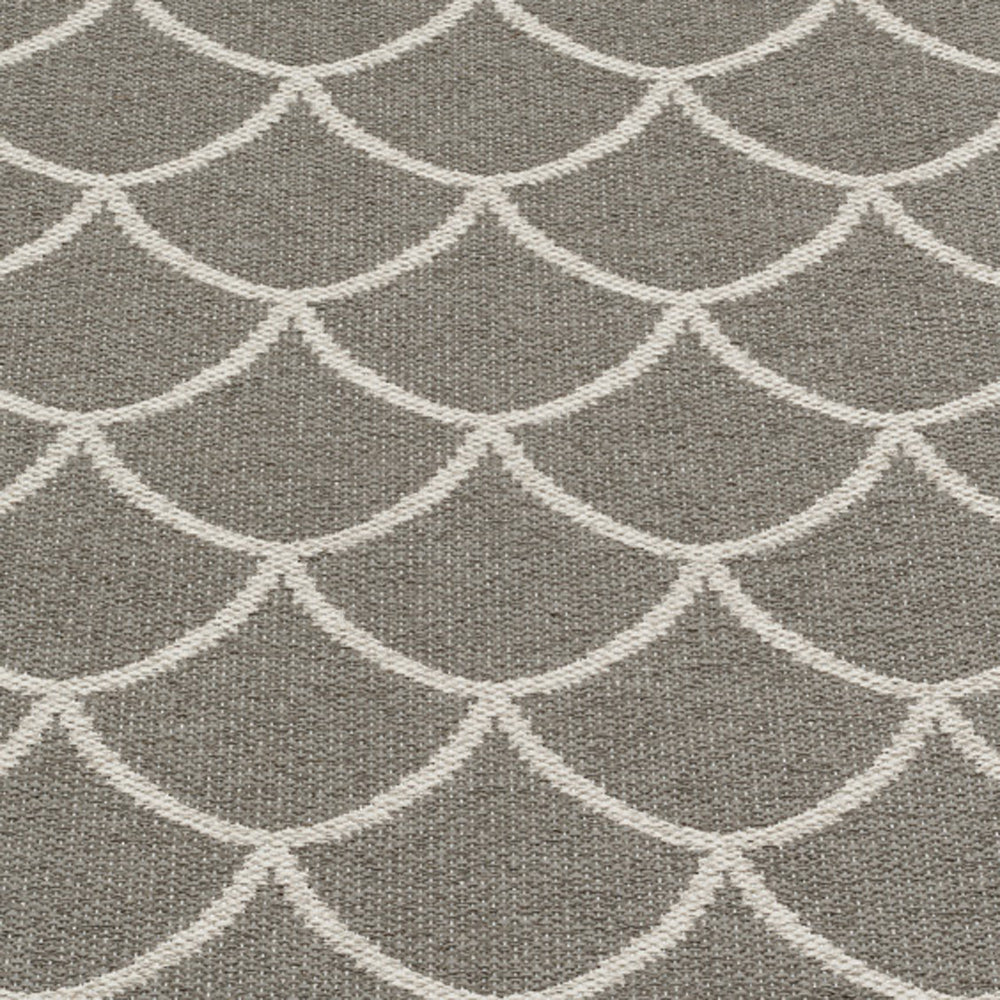 Kotte Charcoal & Warm Grey Runner Rug by Pappelina, showing detail view of kotte charcoal & warm grey runner rug.