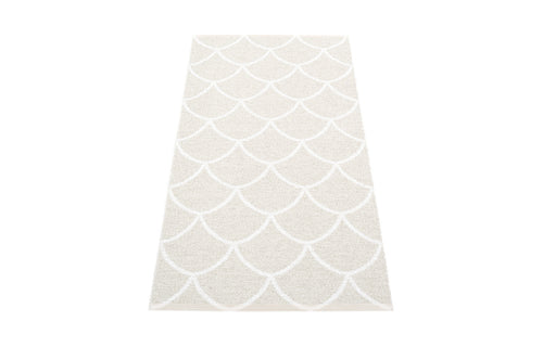 Kotte Fossil Grey & White Runner Rug by Pappelina - 2.25' x 5'.