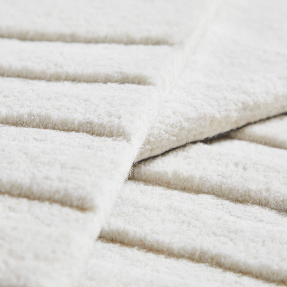 Kyoto Rug by Woud, showing closeup view of kyoto rug in live shot.