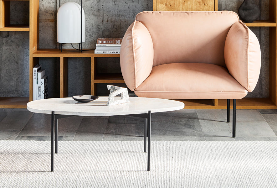 La Terra Occasional Table by Woud, showing la terra occasional table in live shot.