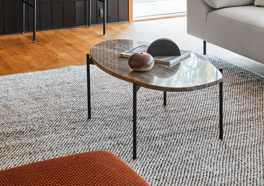 La Terra Occasional Table by Woud, showing la terra occasional table in live shot.