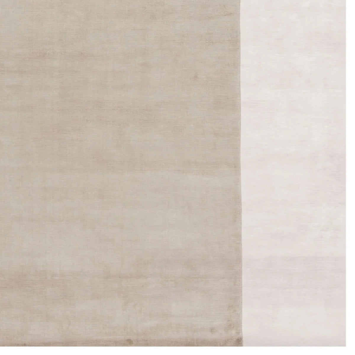 La Val LL100 Rug by Second Studio, showing closeup view of la val ll100 rug by second studio in taupe & cream.