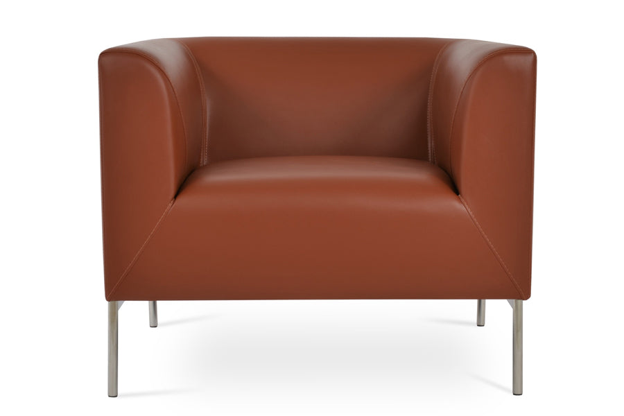 Laguna Armchair by SohoConcept, showing front view of armchair.