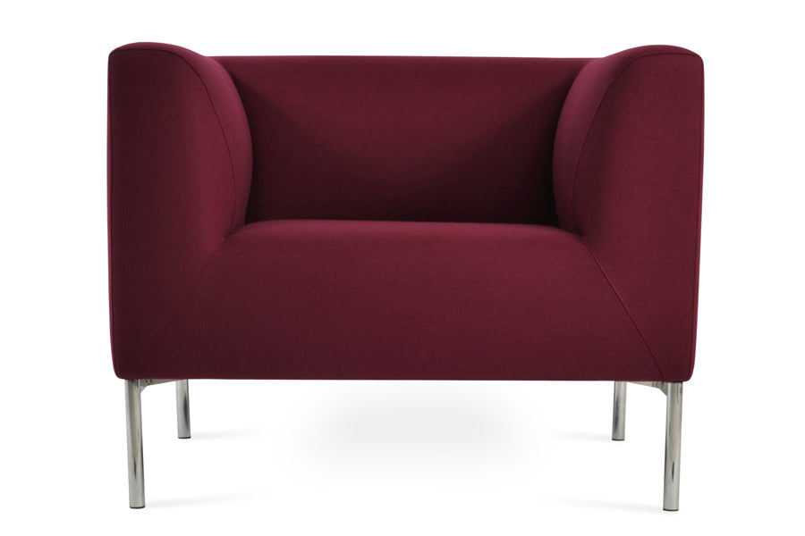 Laguna Armchair by SohoConcept, showing front view of armchair.