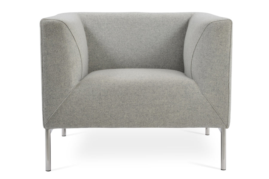 Laguna Armchair by SohoConcept, showing front view of armchair.