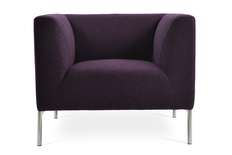 Laguna Armchair by SohoConcept, showing front view of armchair.