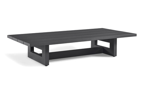 Laguna Coffee Table by Harbour - Powder Coated Asteroid Aluminum.