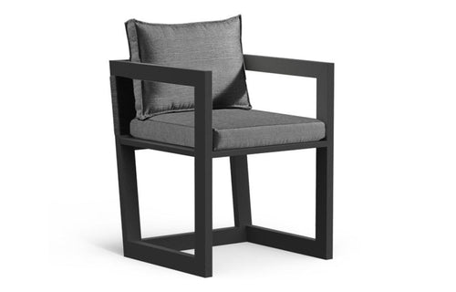 Laguna Dining Chair by Harbour - Asteroid Powdercoat, Olephin Rope.