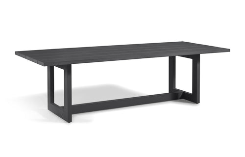 Laguna Dining Table by Harbour - Powder Coated Asteroid Aluminum.