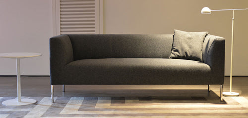 Laguna Sofa by SohoConcept, showing front view of sofa in live shot.