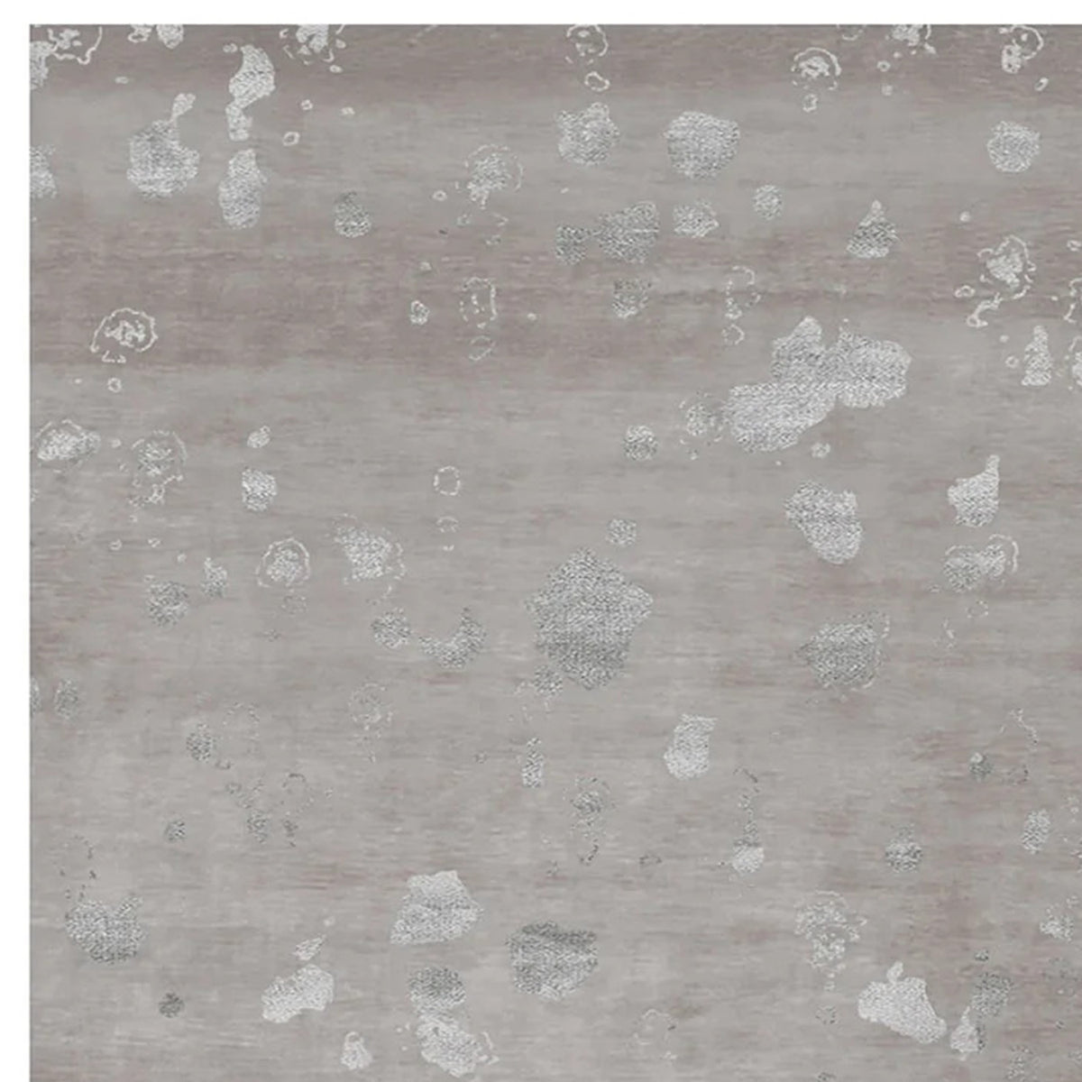 Lake Dua LA24 Rug by Second Studio, showing closeup view of lake dua la24 rug by second studio in light greige & silver.