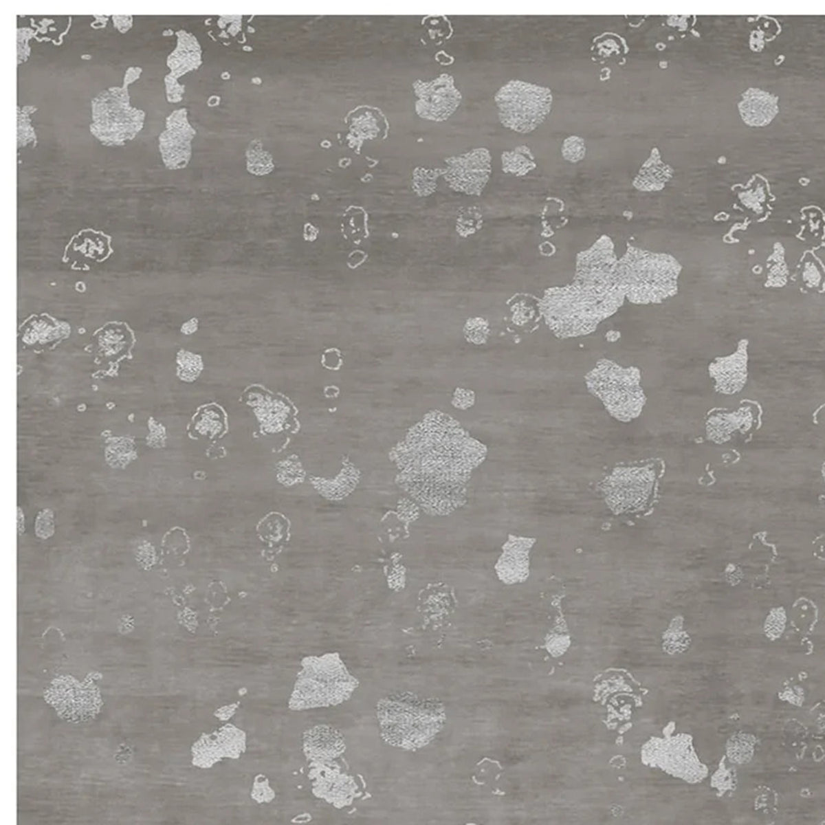 Lake Dua LA25 Rug by Second Studio, showing closeup view of lake dua la25 rug by second studio in dark greige & silver.