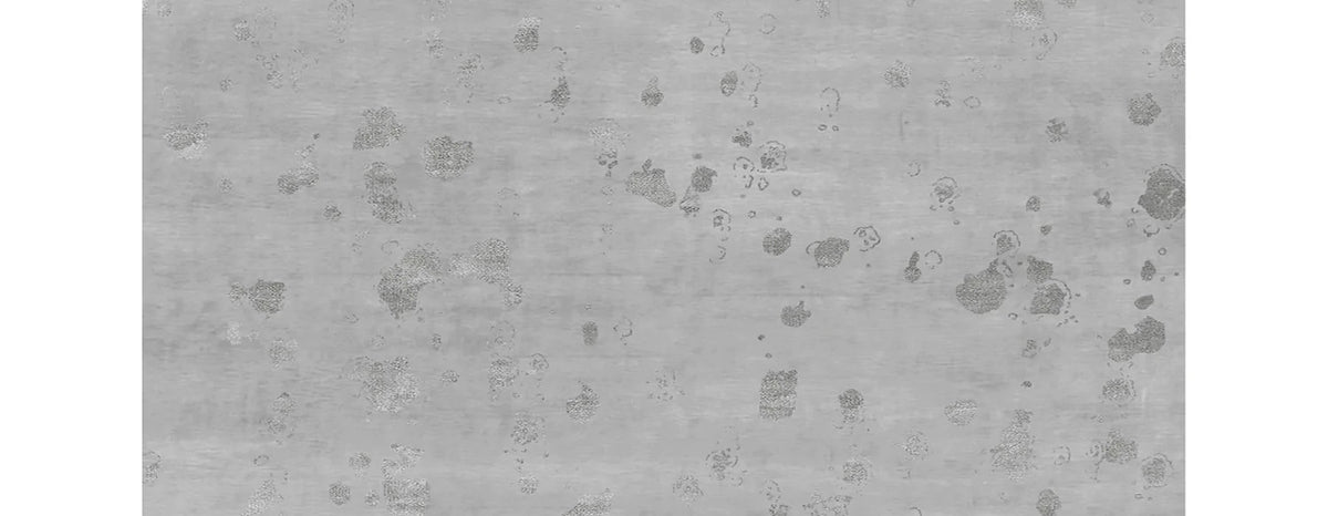 Lake Dua LA26 Rug by Second Studio, showing closeup view of lake dua la26 rug by second studio in grey & silver.