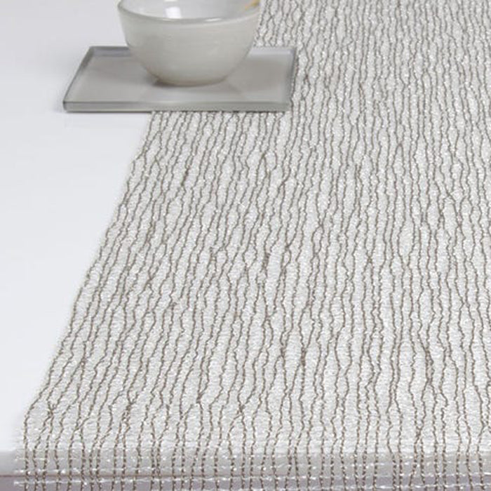 Lattice Tabletop by Chilewich, showing closeup view of lattice tabletop in live shot.