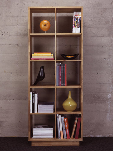 LAX 2x5 Bookcase by MASHstudios, showing front view of the bookcase.