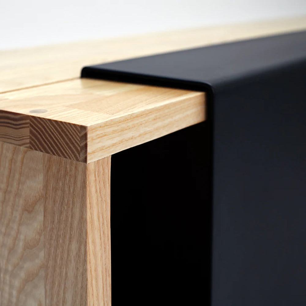 LAX 3x Shelf with Base by MASHstudios, showing closeup view of lax 3x shelf with base in live shot.