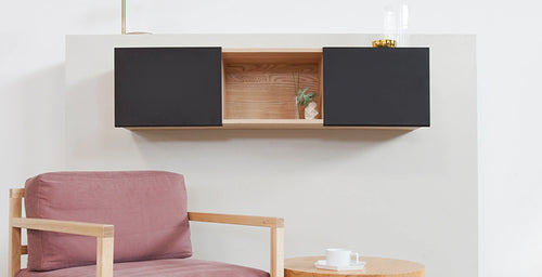 LAX 3x Wall Mounted Shelf by MASHstudios, showing lax 3x wall mounted shelf in live shot.
