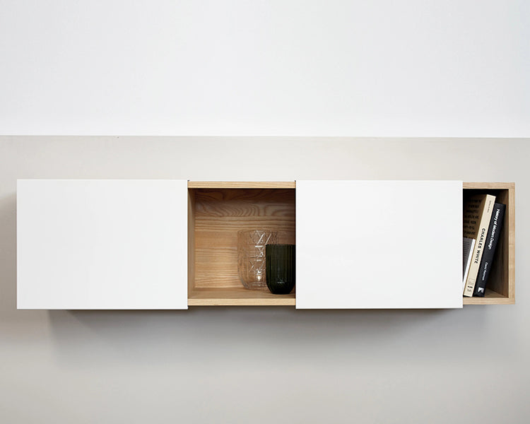 LAX 3x Wall Mounted Shelf by MASHstudios, showing lax 3x wall mounted shelf in live shot.