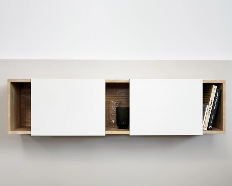 LAX 3x Wall Mounted Shelf by MASHstudios, showing lax 3x wall mounted shelf in live shot.