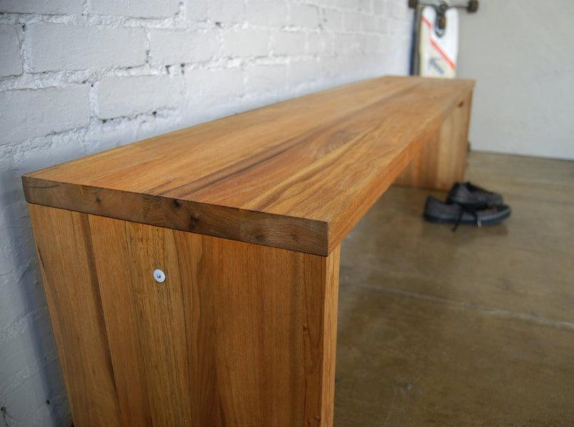 LAX Dining Bench by MASHstudios, closeup of the bench frame.