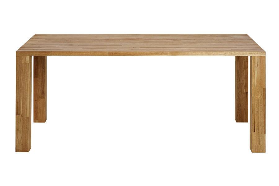 LAX Edge Dining Table by MASHstudios, showing front view of the table.
