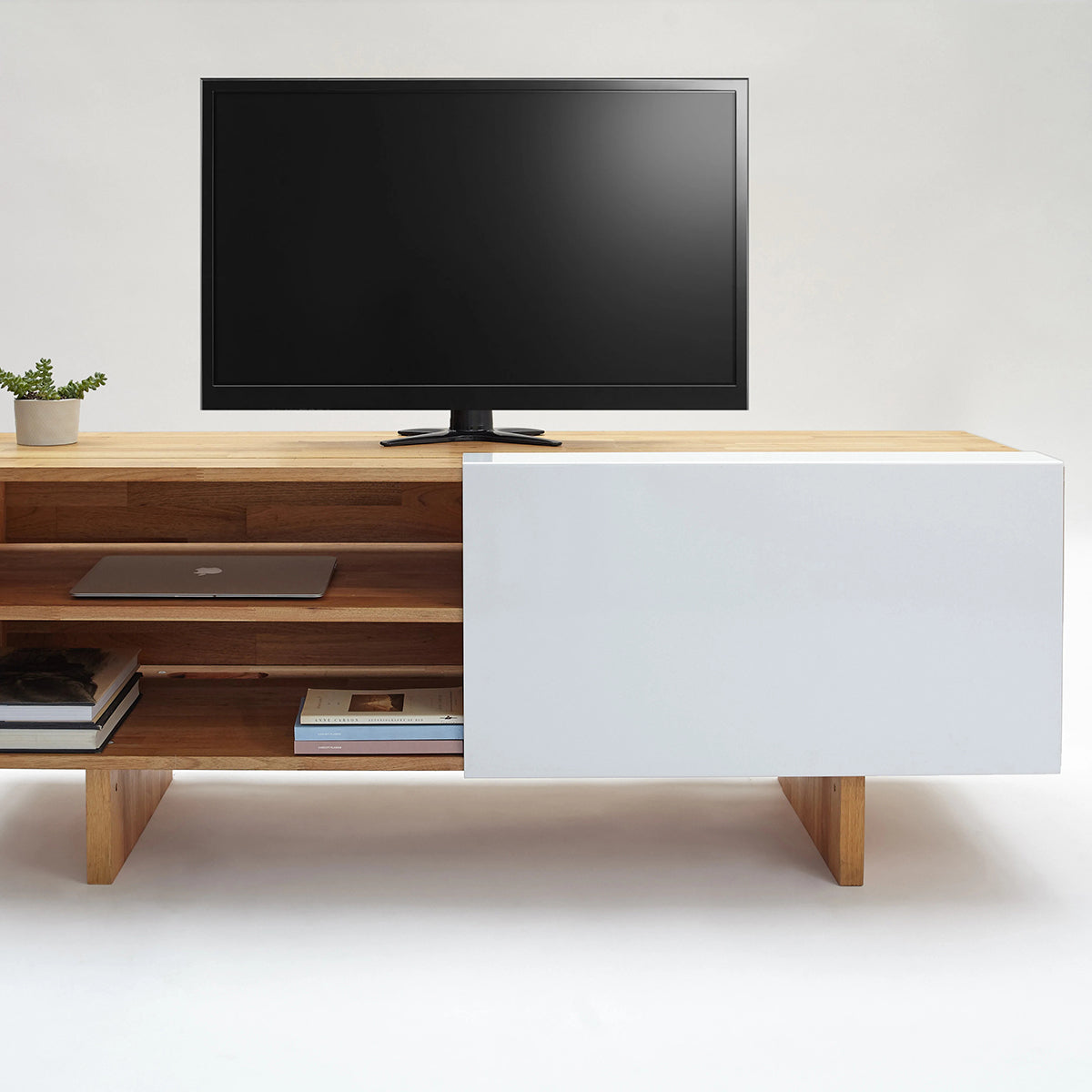 LAX Entertainment Shelf by MASHstudios, showing closeup view of lax entertainment shelf in live shot.