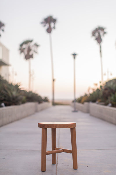 LAX Milking Stool by MASHstudios, showing front view of the stool.