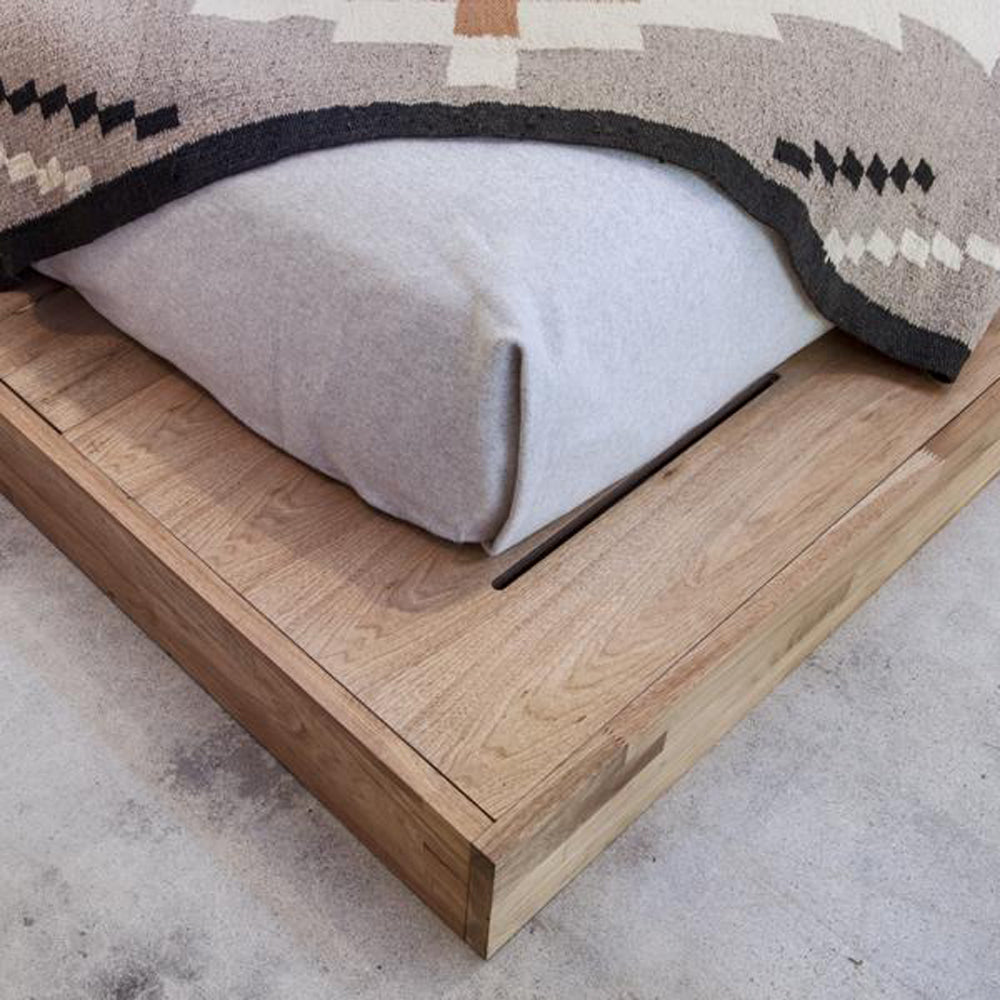 LAX Platform Bed by MASHstudios, closeup of the bed frame.