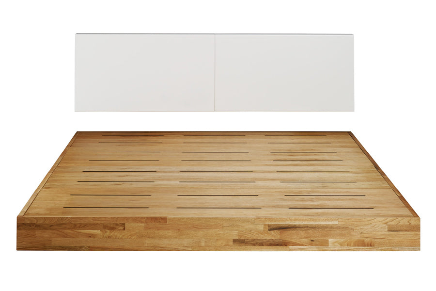 LAX Platform Bed by MASHstudios, showing front view of the bed.