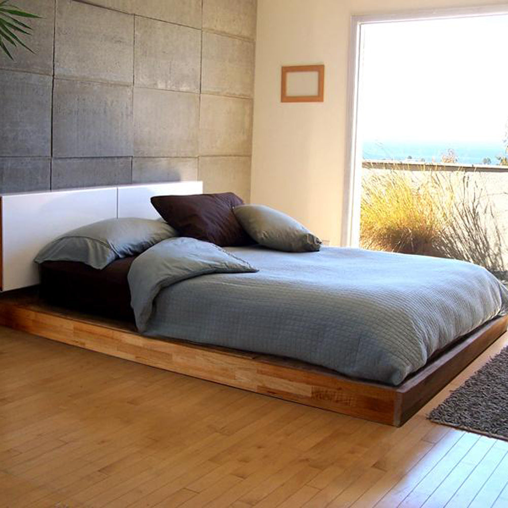 LAX Storage Platform Bed by MASHstudios, showing side view of the bed.