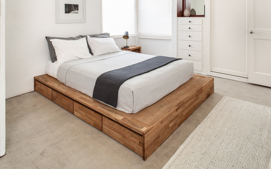 LAX Storage Platform Bed by MASHstudios, live shoot of the bed.