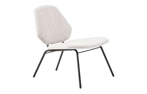 Lean Lounge Chair by Woud - Ivory 101 Textaafoam Alpine Fabric.