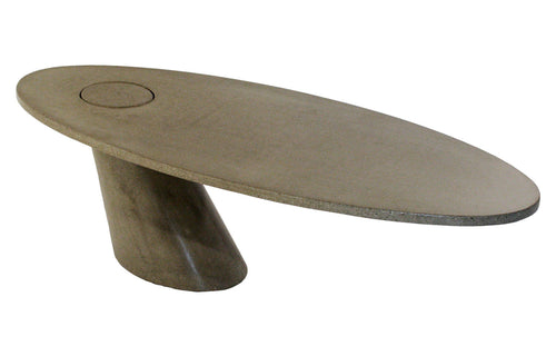 James De Wulf Leaning Coffee Table by De Wulf - Natural Tone Concrete.