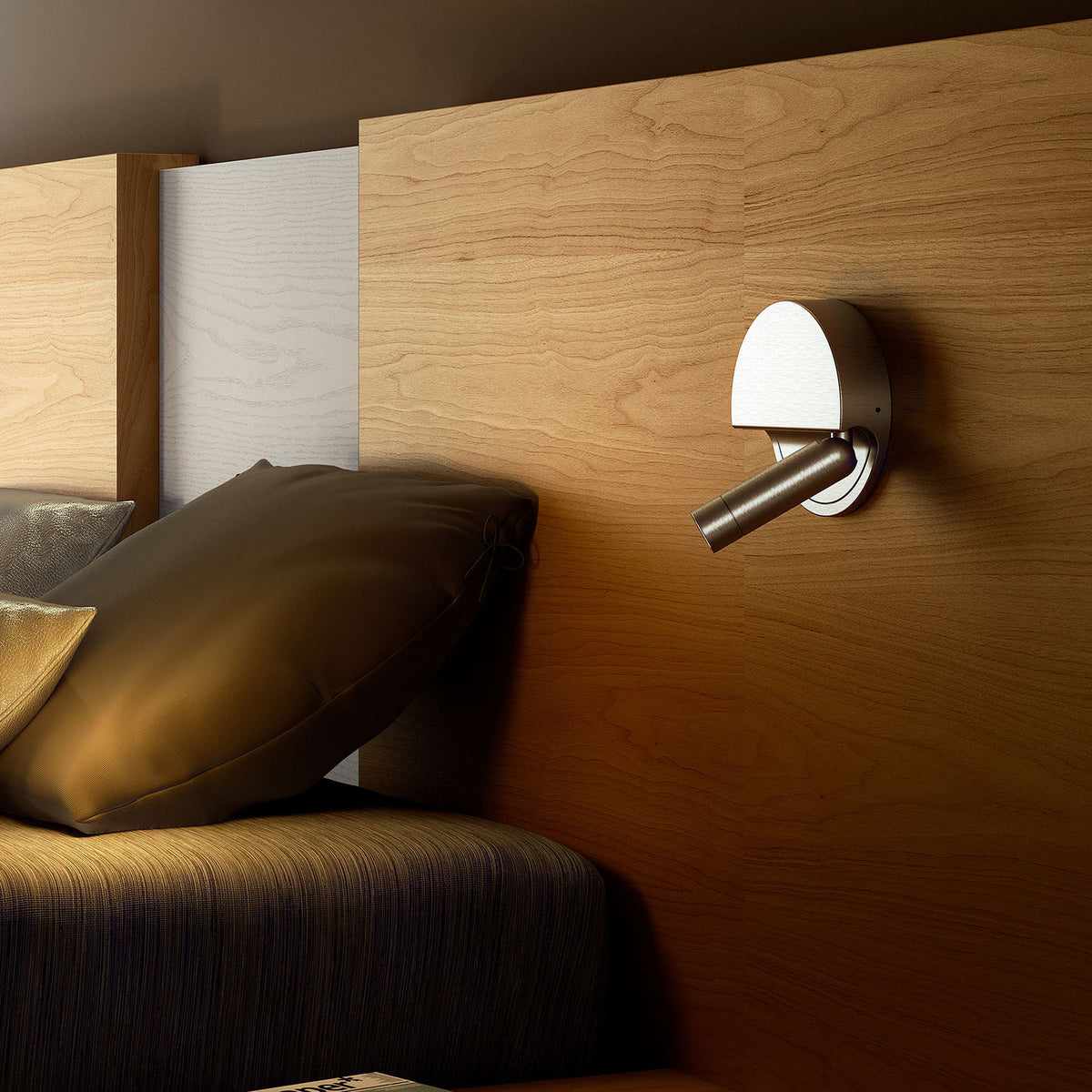 Ledtube R Reading Wall Lamp by Marset, showing ledtube r reading wall lamp in live shot.