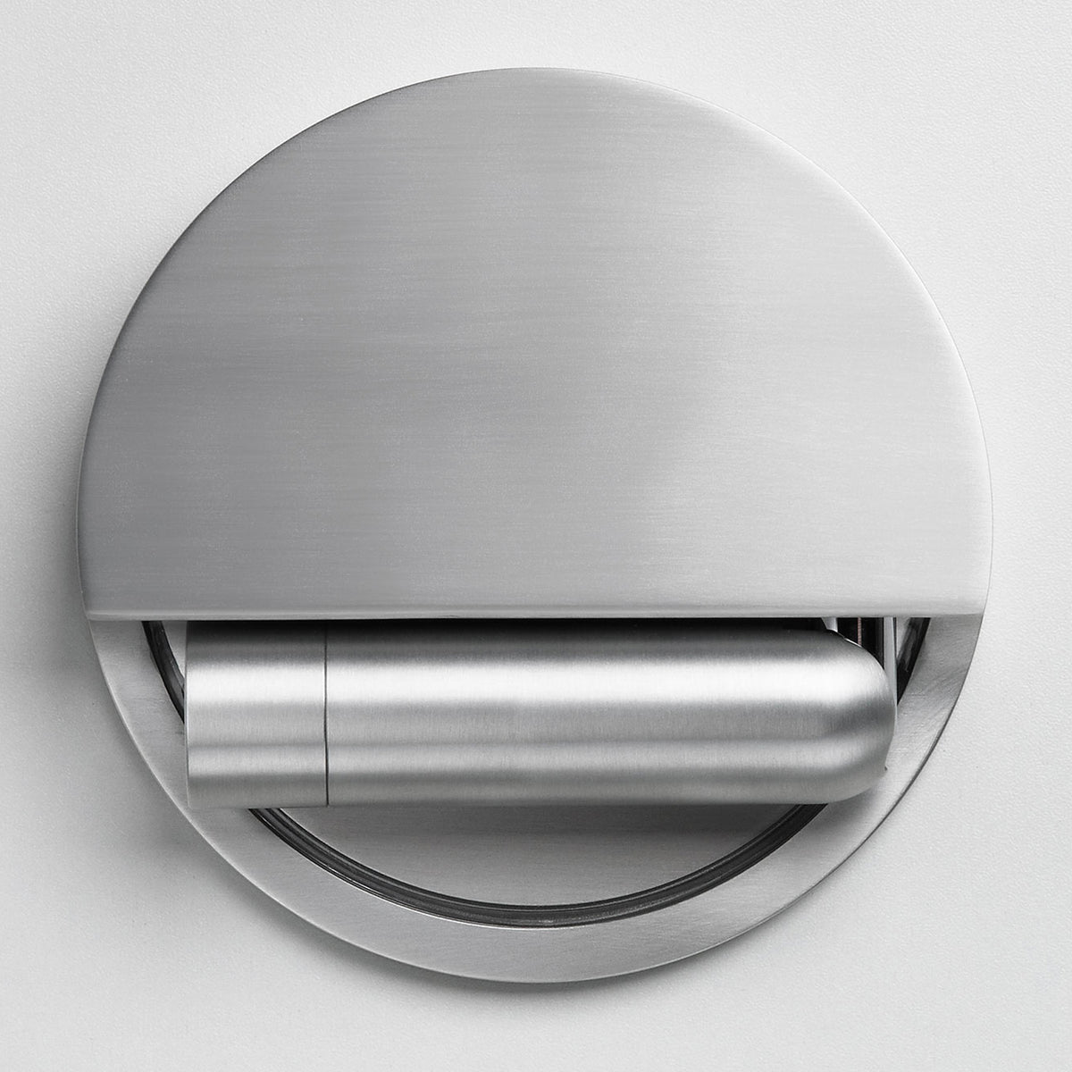 Ledtube R Reading Wall Lamp by Marset, showing front view of ledtube r reading wall lamp in left/aluminum.